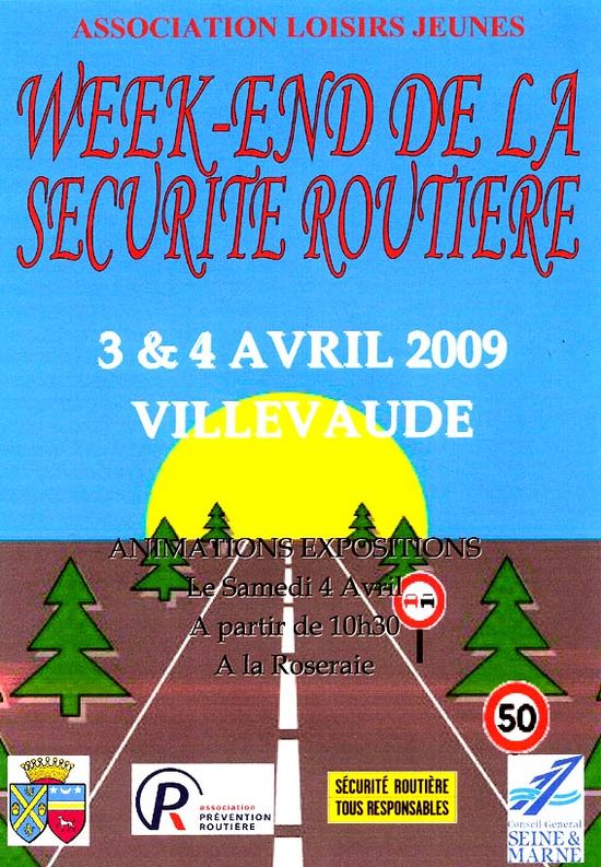 Affiche Sécurité Routière