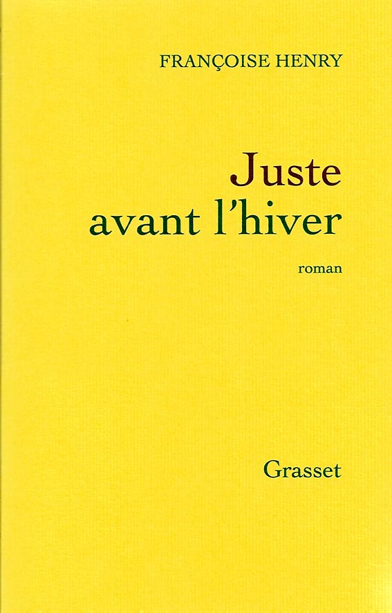 Juste avant l'hiver