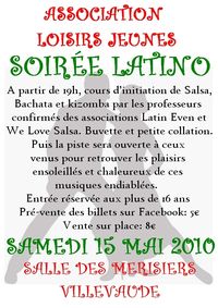 Affiche soirée latino