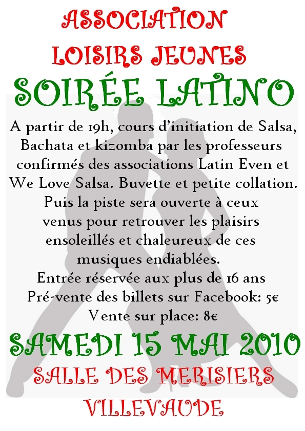 Affiche soirée latino