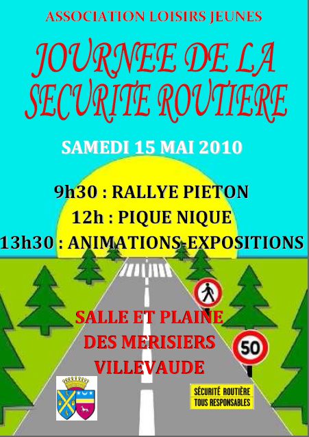 Affiche 15 mai 2010 Sécurité Routière capturée