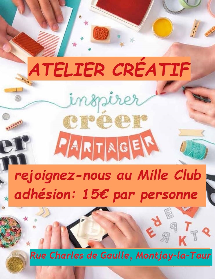 Atelier creatif inscriptions