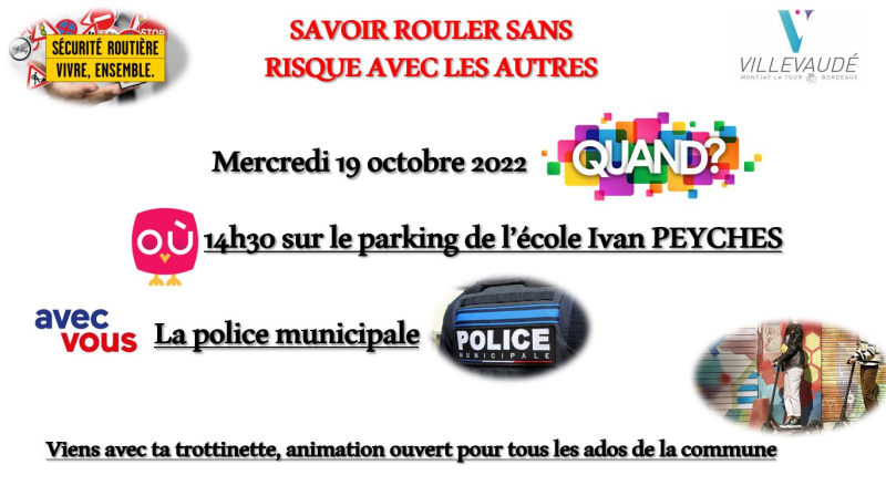 Animation securite routiere octobre 2022