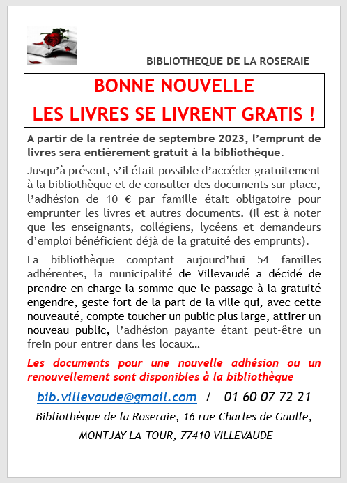 Gratuité bib Gratuité bib