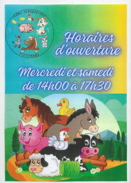 Affiche ouverture de la ferme -